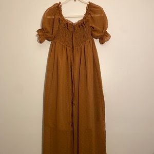 Long brown Dress Boho